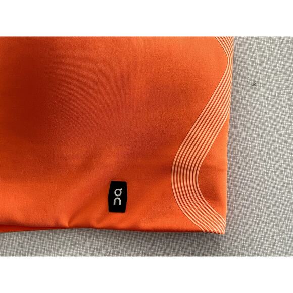 On Cloud Sz L Performance Flex Sports Bra Orange Stretch Adjustable Yoga Running - Picture 4 of 11